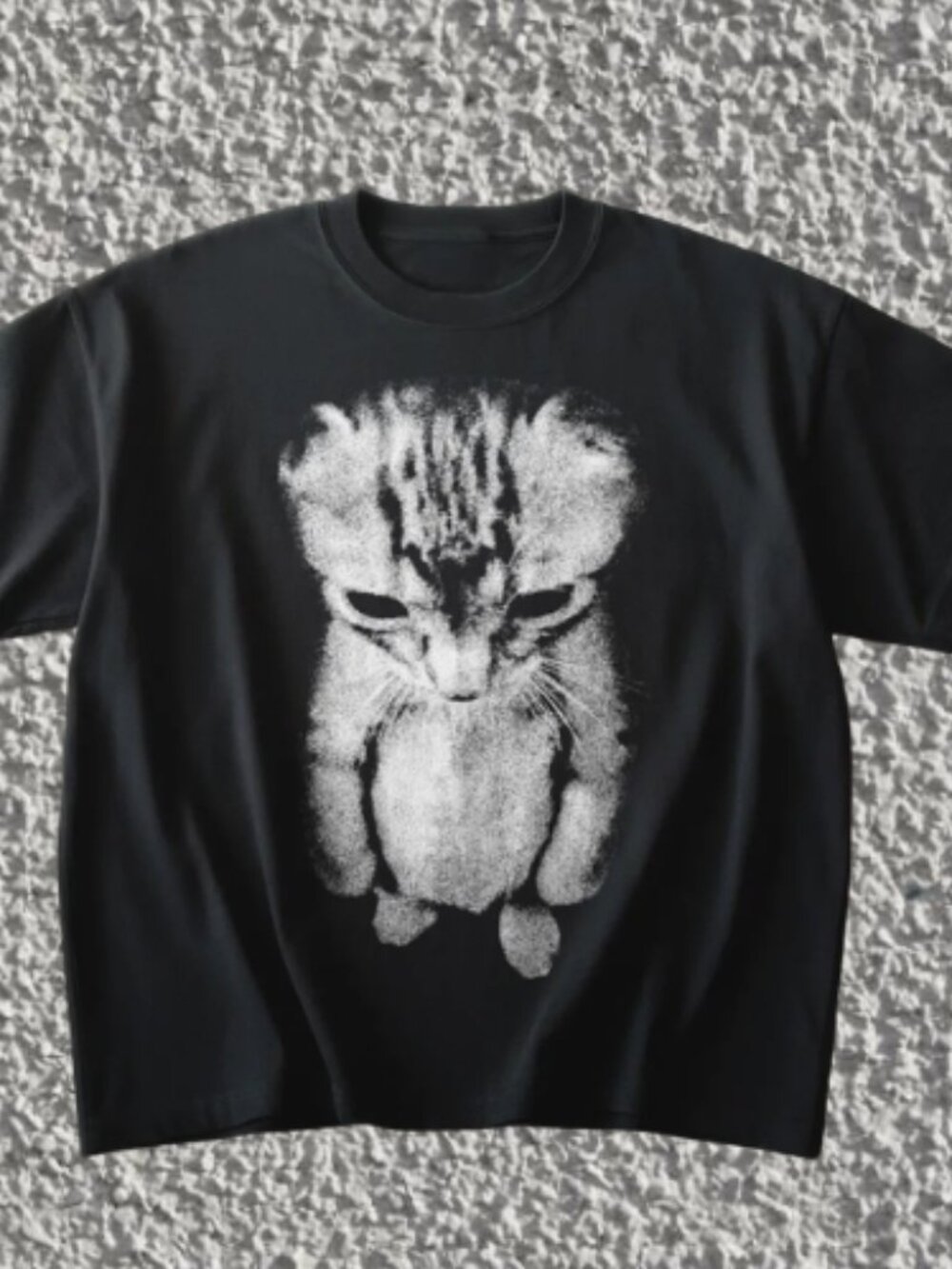 Sad Kitten Meme Standing Cat T-Shirt